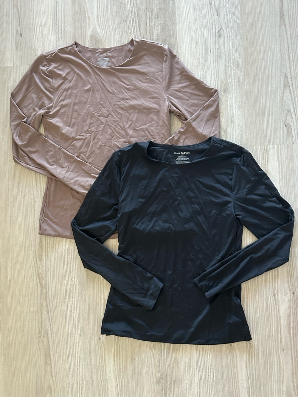 NWOT Frank and Oak women’s long sleeve shirt set sz M
